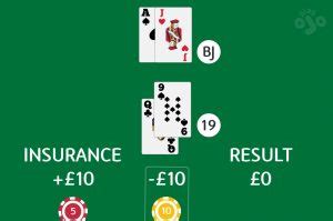blackjack insurance rules